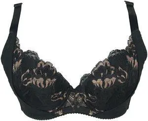 Sunna Character Underwire Bra/Push Up Bra/Shaper Bra/Lace Bra/T Shirt Bra/for Back and Side Support-1190-BLK-34C