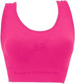 Fast Drying Sports Bra with Bamboo Charcoal - U Back-3291-HPK-XL