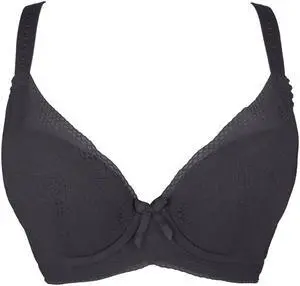 Sunna Character Underwire Bra/Push Up Bra/Shaper Bra/Lace Bra/T Shirt Bra/for Back and Side Support-1194-BLK-34E