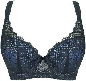 Sunna Character Underwire Bra/Push Up Bra/Shaper Bra/Lace Bra/T Shirt Bra/for Back and Side Support-8017-BL-32D