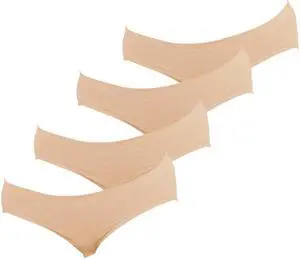 Sunna Character Low-Waist Panty With Bamboo Charcoal Fabric-Leopard Patterned - 4 PAIRS-1110-BE_4Pair