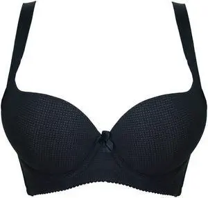 Sunna Character Underwire Bra/Push Up Bra/Shaper Bra/Lace Bra/T Shirt Bra/for Back and Side Support-8010-BK-34C