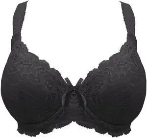 Sunna Character Underwire Bra/Push Up Bra/Shaper Bra/Lace Bra/T Shirt Bra/for Back and Side Support-1193-BLK-36G