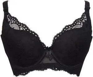 Sunna Character Underwire Bra/Push Up Bra/Shaper Bra/Lace Bra/T Shirt Bra/for Back and Side Support-5077-BLK-38B