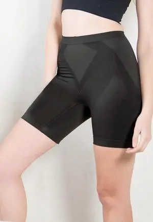 Sunna Character Mid-High Waist Knickers with Bamboo Charcoal-3369-BLK-F