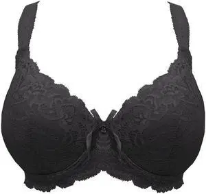 Sunna Character Underwire Bra/Push Up Bra/Shaper Bra/Lace Bra/T Shirt Bra/for Back and Side Support-1193-BLK-42F
