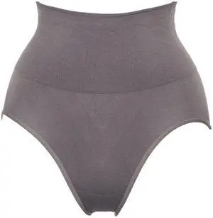 Sunna Character High Waist Slim Wear Panties with Bamboo Charcoal Fabric - 4 pairs-2597-GY_4PAIRS