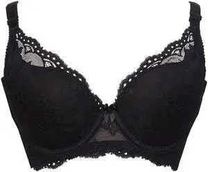 Sunna Character Underwire Bra/Push Up Bra/Shaper Bra/Lace Bra/T Shirt Bra/for Back and Side Support-5077-BLK-38D