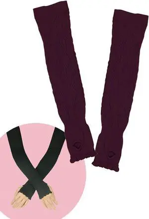 Sunna Character UPF50+ UV Arm Cover with Bamboo Charcoal-663-BUR