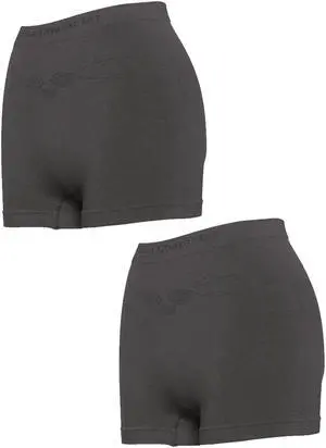 Sunna Character Mid-Waist Knickers with Bamboo Charcoal  - 2 pairs-1103-BLK-F-1_2Pair