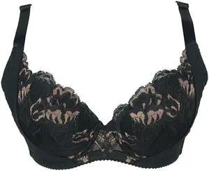 Sunna Character Underwire Bra/Push Up Bra/Shaper Bra/Lace Bra/T Shirt Bra/for Back and Side Support-1190-BLK-32E