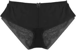 Sexy Temptation Panties with Bamboo Charcoal Fabric -5089U-BLK-L