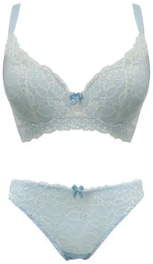 Sunna Character Underwire Bra/Push Up Bra/Shaper Bra/Lace Bra/T Shirt Bra/for Back and Side Support-5086-BL-38D_SET_5086U-BL-L