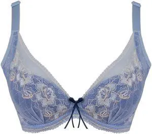 Sunna Character Underwire Bra/Push Up Bra/Shaper Bra/Lace Bra/T Shirt Bra/for Back and Side Support-8013-BL-32D