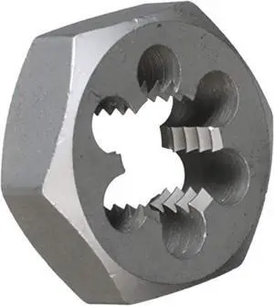 Drill America 7/16"-20 HSS Hex Die, DWTHSHEX71620