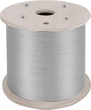 VEVOR T316 1/8" 1x19 Stainless Steel Cable Wire Rope (500ft)