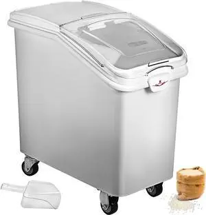 Ingredient Bin With Casters 21 Gallon Mobile Restaurant Kitchen Flour Bins