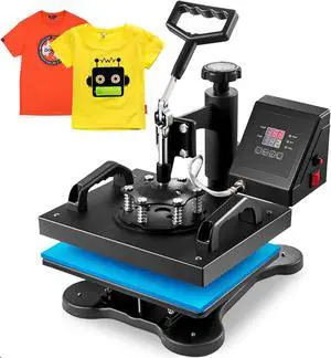 VEVOR Digital Transfer Sublimation Swing Away 12 X10 T-shirt Heat Press