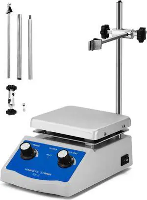 VEVOR Sh-2 Magnetic Stirrer Hot Plate Dual Controls Heating Stirring Holder Laboratory