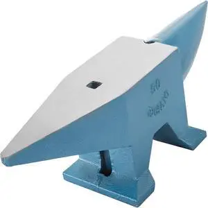 VEVOR 110lb Blacksmith Anvil Steel Anvil 50kg Solid Heat Treated Round Horn Metal Work
