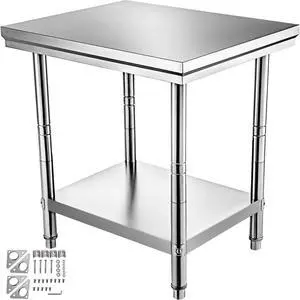 24"x30" Stainless Steel Kitchen Work Prep Table Bench Commercial Restaurant