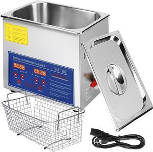 VEVOR New Stainless Steel 10 L Liter Industry Heated Ultrasonic Cleaner Heater w/Timer