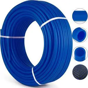 VEVOR 3/4" - 500' Coil Pex Tubing Blue Certified Non-barrier Htg/plbg/potable Water