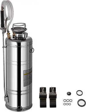 VEVOR Stainless Steel Pest Control Sprayer Handheld Pumped Garden Cleaning 3.5gallon