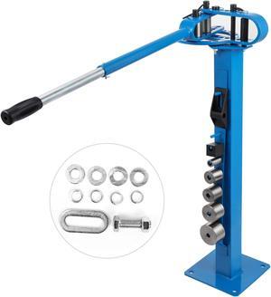 VEVOR Manual Floor Metal Bender Pipe Tube Steel Bender 1"-3" 7 Dies Metal Fabrication
