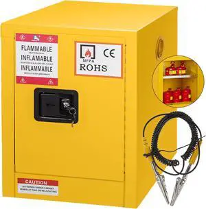 VEVOR 11 Gallon Safety Cabinet For Flammable Liquids Galvanized Welded Hazardous