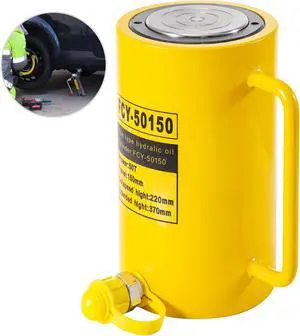 VEVOR 50 Tons 6 Stroke Single Acting Hydraulic Cylinder Jack Ram