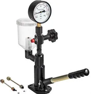 VEVOR Diesel Injector Nozzle Tester Pop Pressure Quality Dual Scale Gauge W/filter