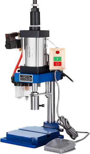 VEVOR 220kg Vertical Pneumatic Punch Press Machine 110v Mute Operation 16mm Die Hole