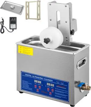 VEVOR 6l Ultrasonic Vinyl Record Cleaner Cleaning Machine Complete W/drying Rack