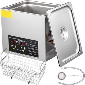 VEVOR 15l Ultrasonic Cleaner Heater Timer 600w 40khz Jewelry Cleaning Machine