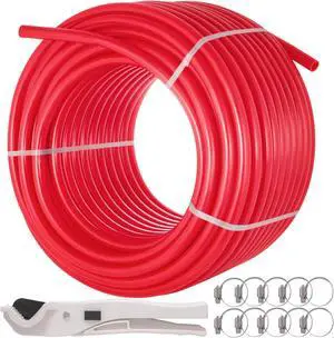 VEVOR 5/8" X 500ft Pex Tubing/pipe O2 Oxygen Barrier Evoh Red Radiant Floor Heat