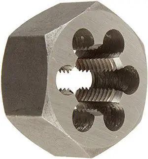 Drill America 5/8"-11 Carbon Steel Left Hand Hex Die, DWTHX5811LH