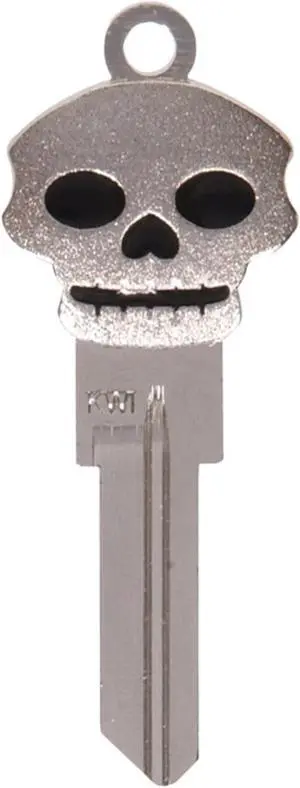 HILLMAN 5931712 3D-66-KW1-SILVER SKULL (Pack of 4)