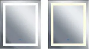 CWI Lighting Abril Rectangle Matte White LED 32 in. Mirror From our Abril Collection