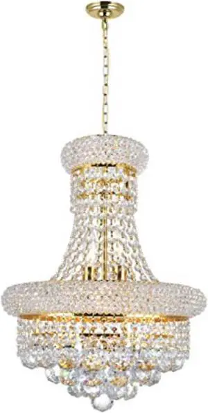 CWI Lighting Empire 6 Light Chandelier With Gold Finish