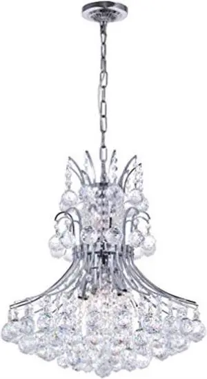 CWI Lighting Princess 8 Light Down Chandelier With Chrome Finish