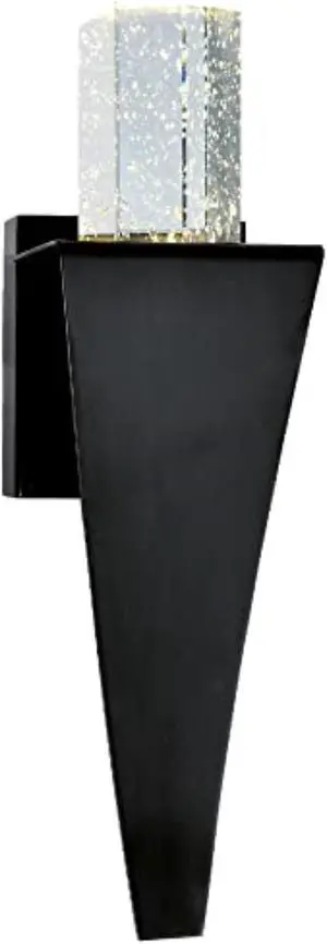 CWI Lighting Catania LED Integrated Black Wall Light