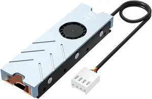 AMPCOM M.2 Heatsink with PWM Fan, NVME NGFF SSD 2280 Heat sink