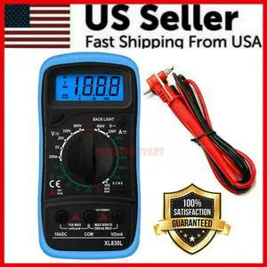 Digital Multimeter AC DC Voltmeter Ammeter Ohmmeter Volt Tester Meter XL830L USA