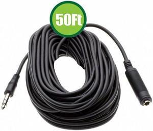 50FT 1/4" 6.35mm Stereo TRS Balanced Male to Female Guitar Audio Extension Cable