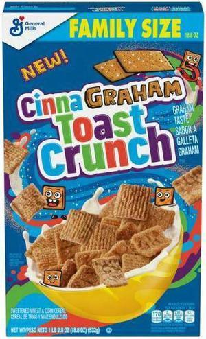 CinnaGraham Toast Crunch Family Size Box 18.8OZ