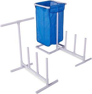 Versle Poolside Organizer w/ Mesh Bag for Pool Floats  Accessories