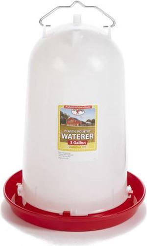 7906 3-Gallon Heavy-Duty Plastic Gravity Fed Poultry Waterer