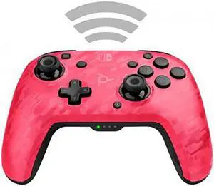 PDP Faceoff Wireless Deluxe Controller - Pink Camo - Nintendo Switch