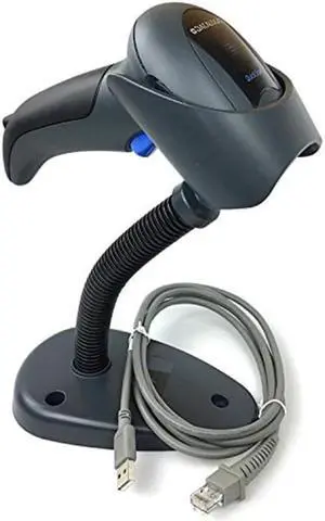 Datalogic - QD2430-BKK1S - Datalogic QuickScan QD2430 Handheld Barcode Scanner Kit - Cable Connectivity - 1D, 2D -